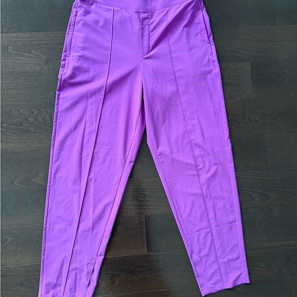 Athleta Purple/Magneta Comfort Athleisure Sz 12 Vienna Slim ankle Pant